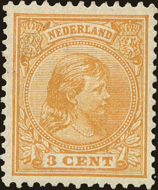 Front view of Netherlands 40a collectors stamp