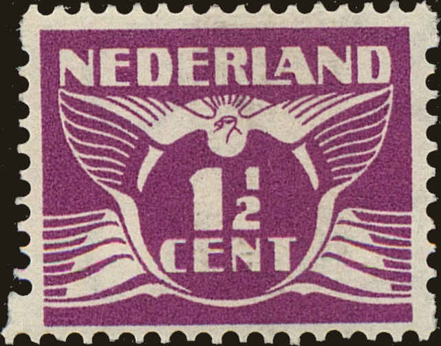 Front view of Netherlands 166b collectors stamp