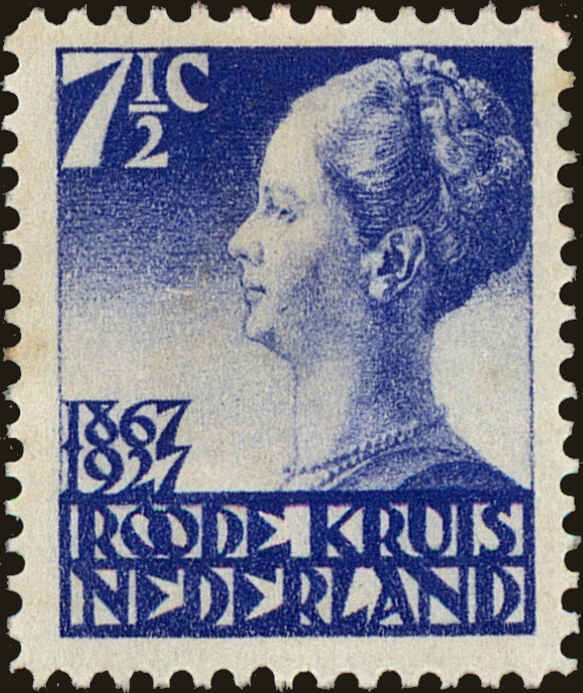 Front view of Netherlands B19 collectors stamp