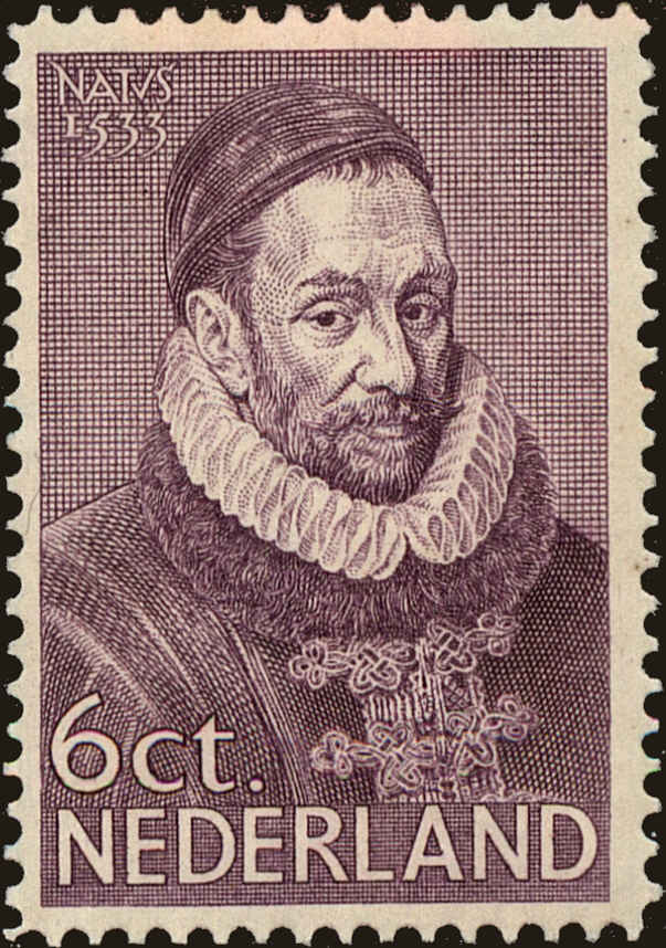 Front view of Netherlands 198 collectors stamp