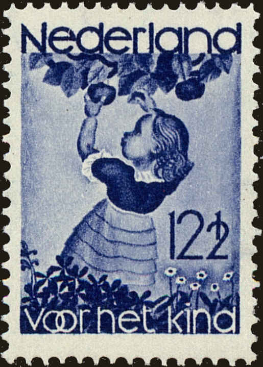 Front view of Netherlands B85 collectors stamp