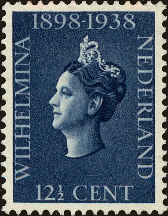 Front view of Netherlands 211 collectors stamp