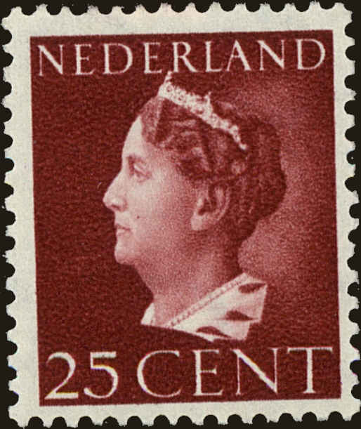 Front view of Netherlands 223 collectors stamp