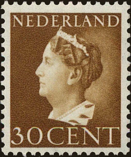 Front view of Netherlands 224 collectors stamp