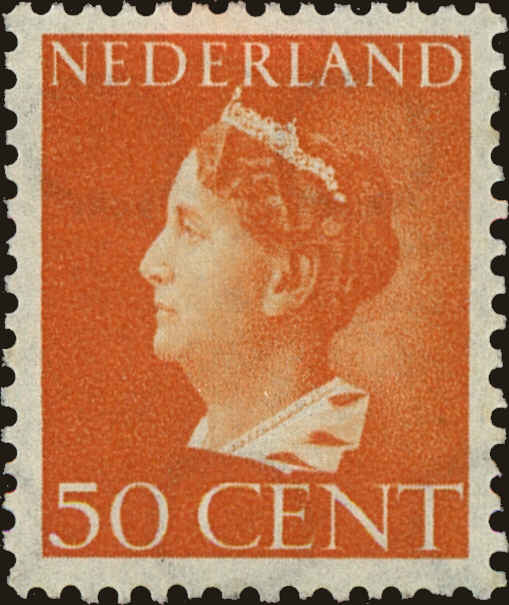 Front view of Netherlands 225A collectors stamp