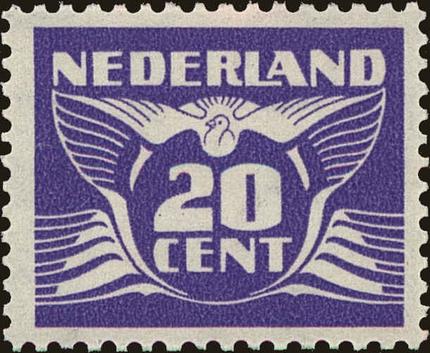 Front view of Netherlands 243L collectors stamp
