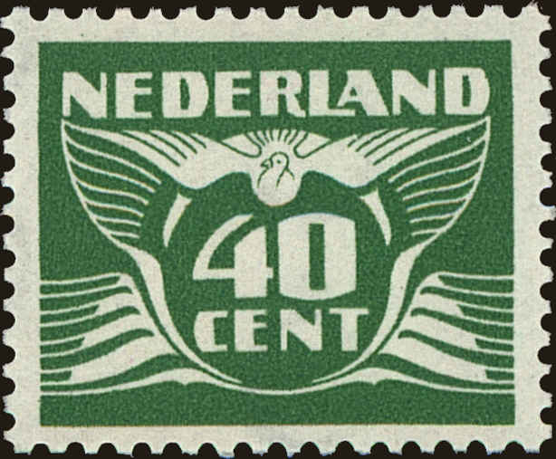 Front view of Netherlands 243P collectors stamp