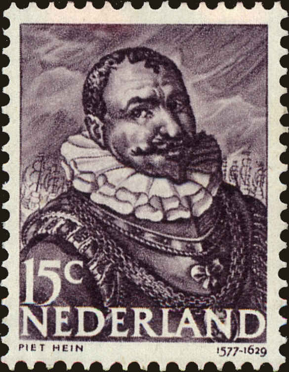 Front view of Netherlands 255 collectors stamp