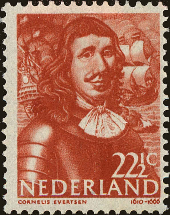 Front view of Netherlands 258 collectors stamp
