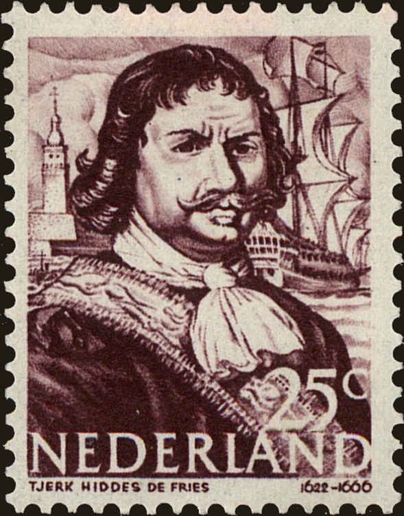Front view of Netherlands 259 collectors stamp