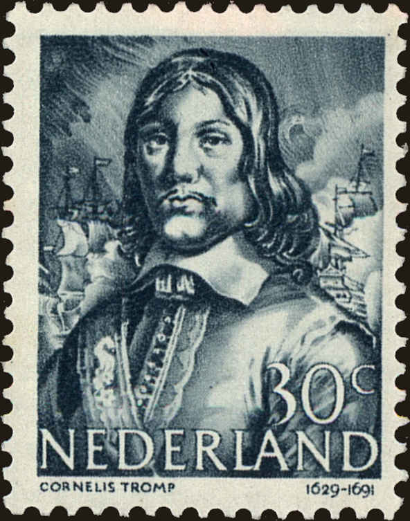 Front view of Netherlands 260 collectors stamp