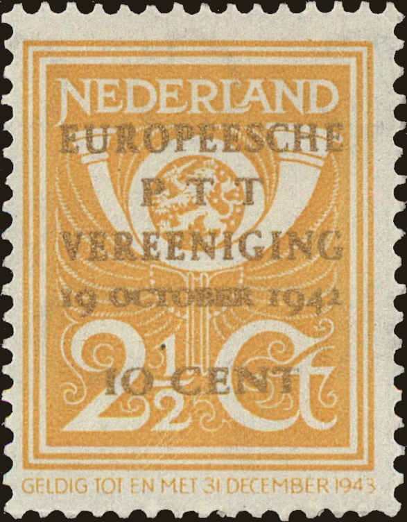 Front view of Netherlands 244 collectors stamp