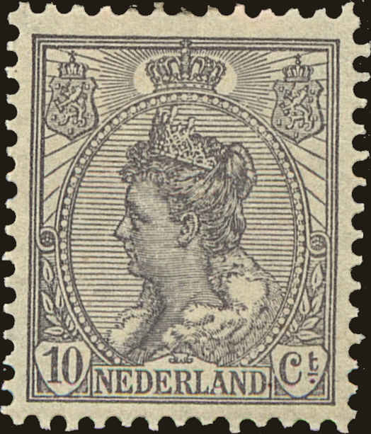 Front view of Netherlands 110 collectors stamp
