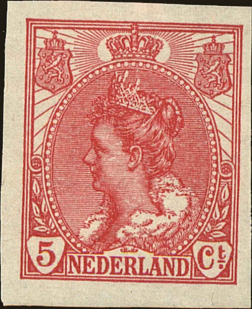 Front view of Netherlands 111 collectors stamp