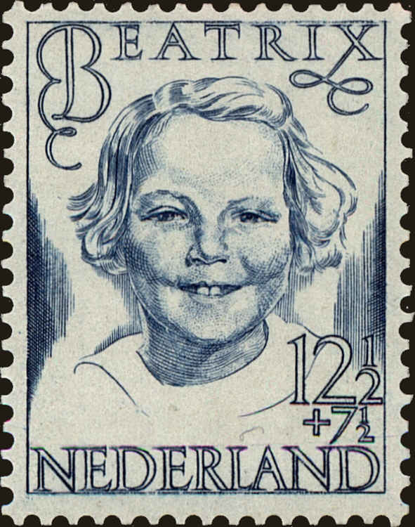 Front view of Netherlands B169 collectors stamp