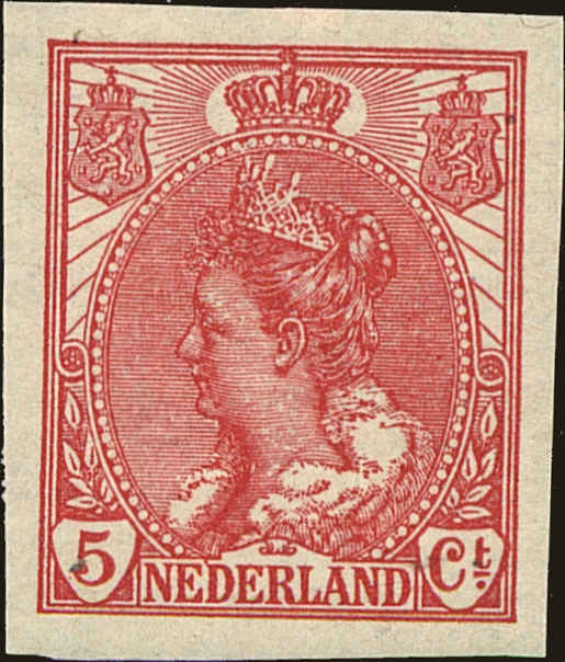 Front view of Netherlands 111 collectors stamp