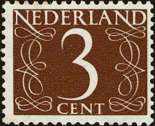 Front view of Netherlands 340 collectors stamp