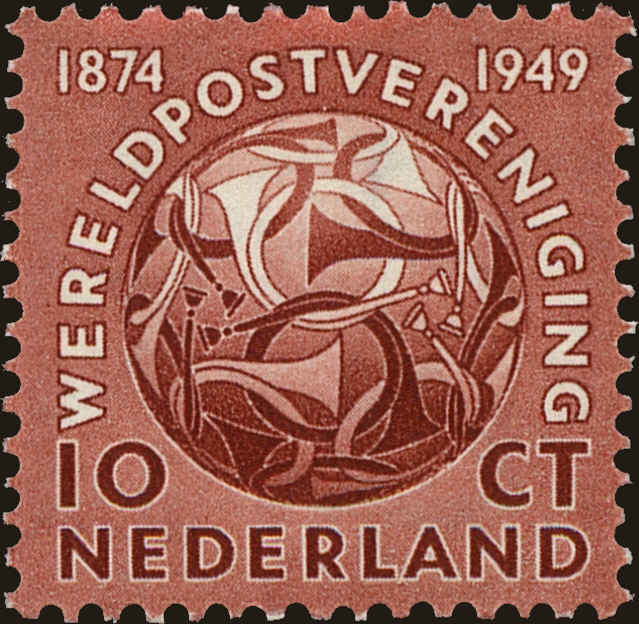 Front view of Netherlands 323 collectors stamp