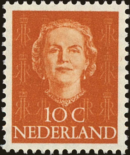 Front view of Netherlands 308 collectors stamp