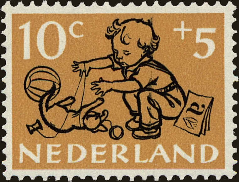 Front view of Netherlands B246 collectors stamp