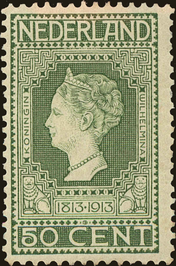 Front view of Netherlands 97 collectors stamp