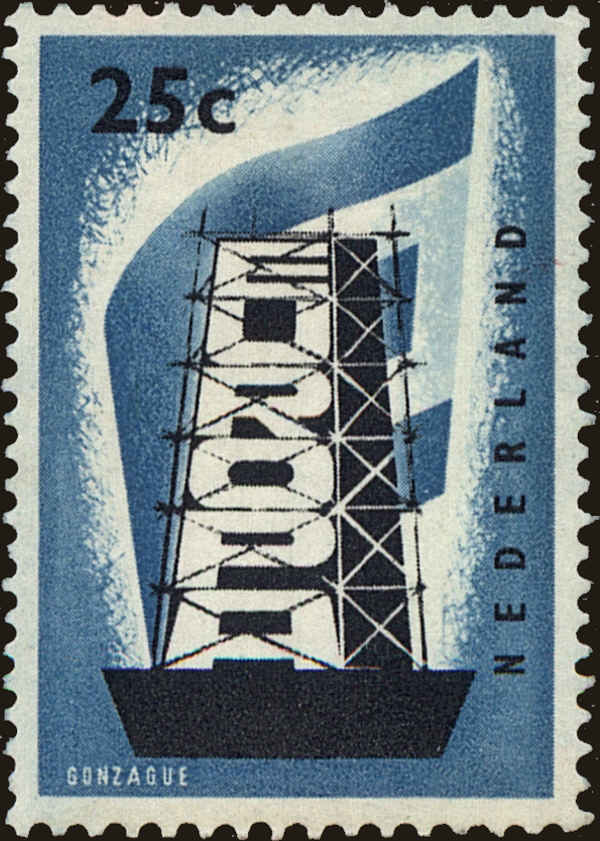 Front view of Netherlands 369 collectors stamp