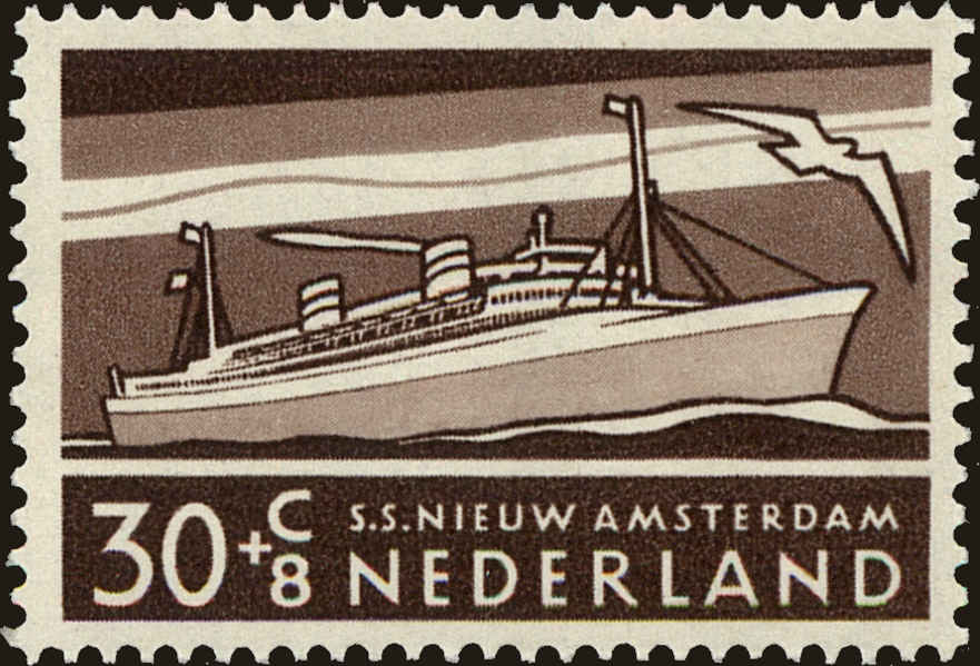 Front view of Netherlands B310 collectors stamp