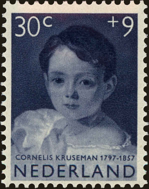 Front view of Netherlands B320 collectors stamp