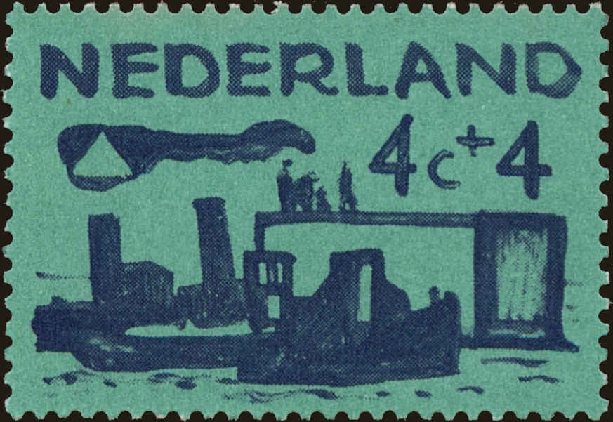 Front view of Netherlands B331 collectors stamp