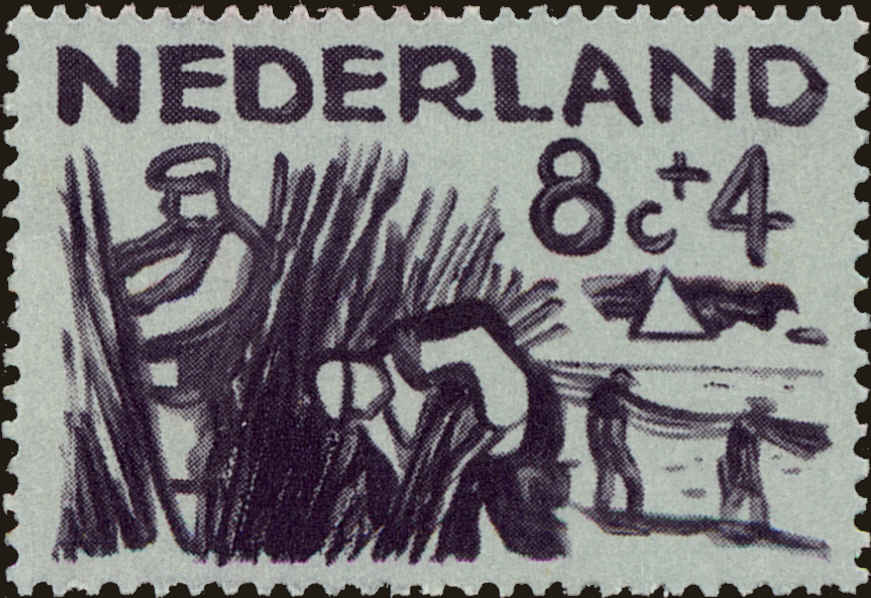 Front view of Netherlands B333 collectors stamp