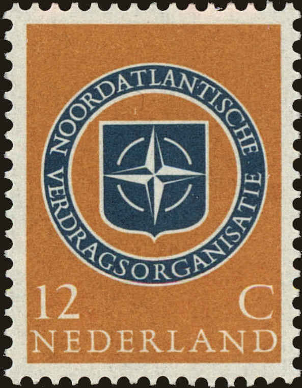 Front view of Netherlands 377 collectors stamp