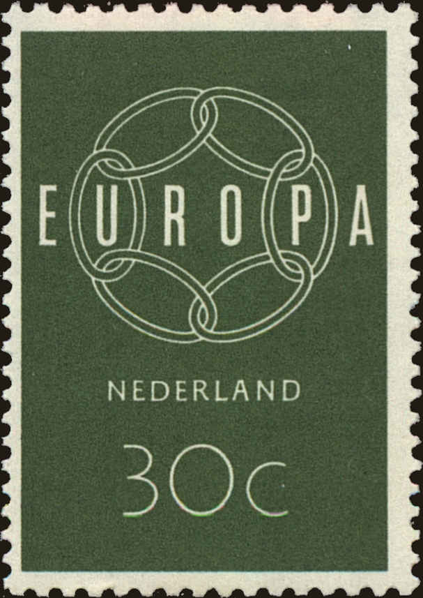 Front view of Netherlands 380 collectors stamp