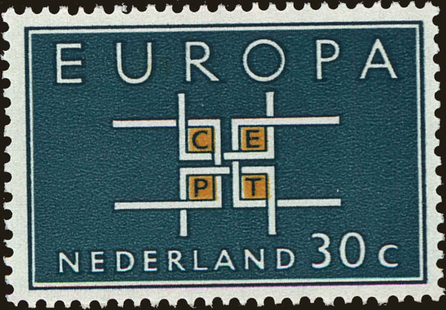Front view of Netherlands 417 collectors stamp