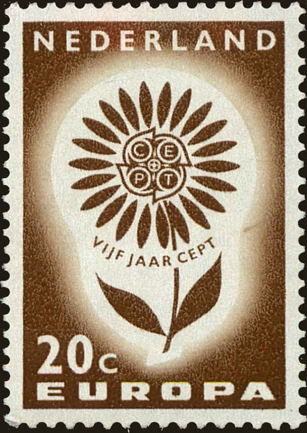 Front view of Netherlands 428 collectors stamp