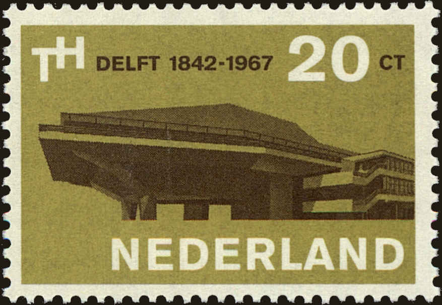 Front view of Netherlands 443 collectors stamp
