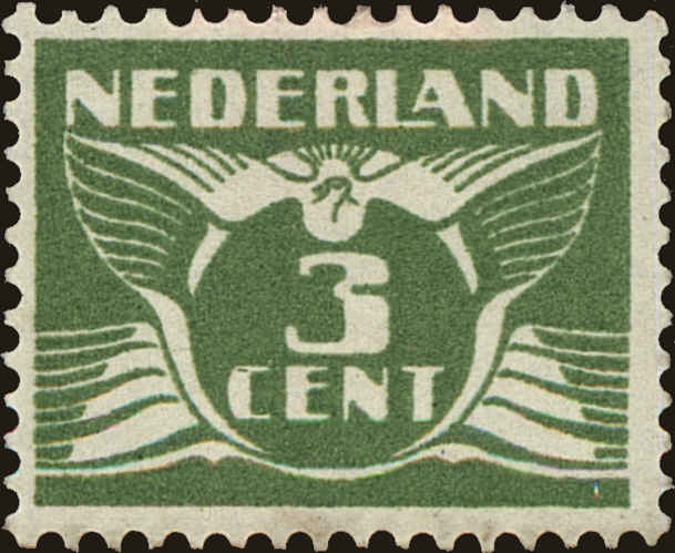 Front view of Netherlands 145 collectors stamp