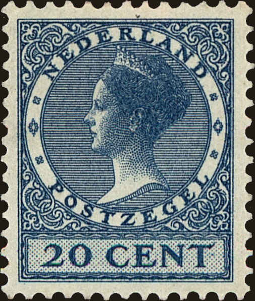 Front view of Netherlands 154 collectors stamp