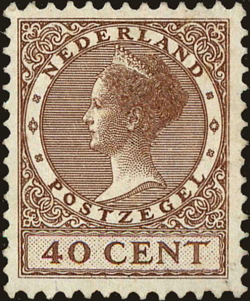 Front view of Netherlands 158 collectors stamp