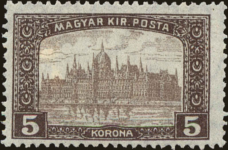 Front view of Hungary 125 collectors stamp
