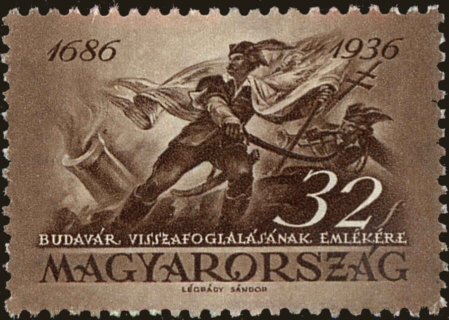 Front view of Hungary 501 collectors stamp