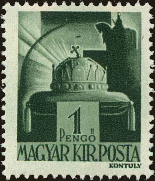 Front view of Hungary 616 collectors stamp