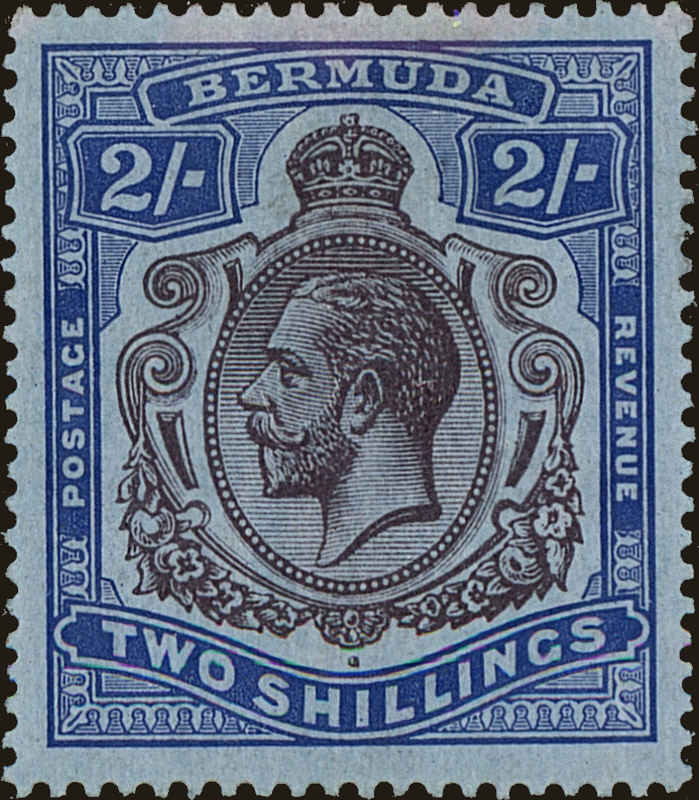 Front view of Bermuda 49 collectors stamp