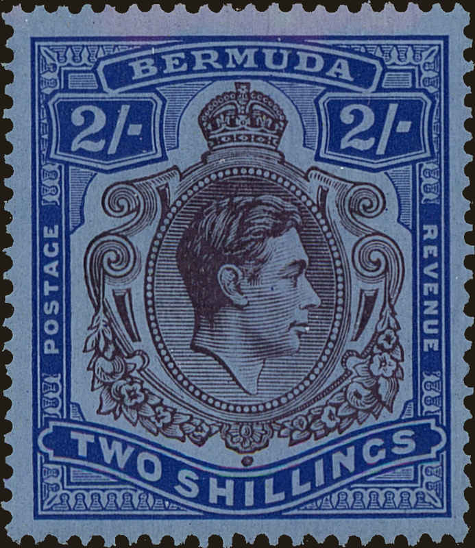 Front view of Bermuda 123a collectors stamp