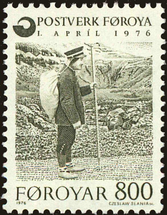 Front view of Faroe Islands 23 collectors stamp