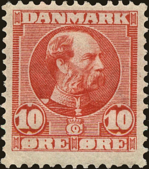 Front view of Denmark 71 collectors stamp