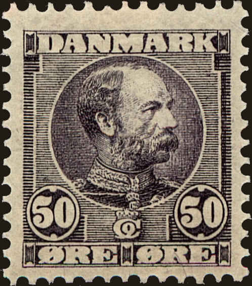 Front view of Denmark 68 collectors stamp