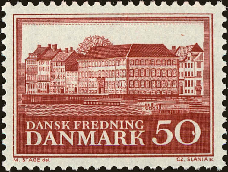 Front view of Denmark 426 collectors stamp