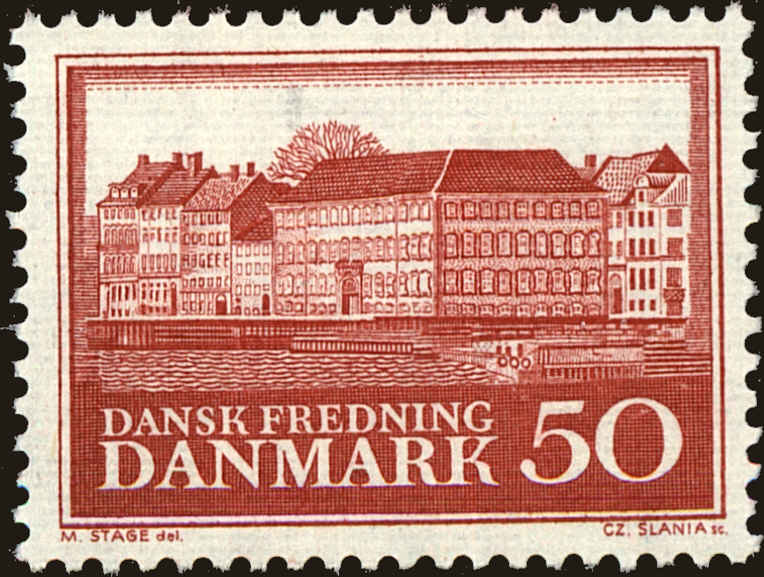 Front view of Denmark 426 collectors stamp