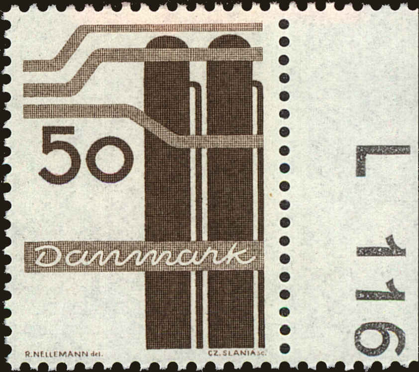 Front view of Denmark 450 collectors stamp