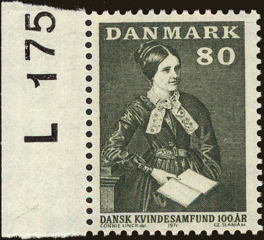 Front view of Denmark 478 collectors stamp